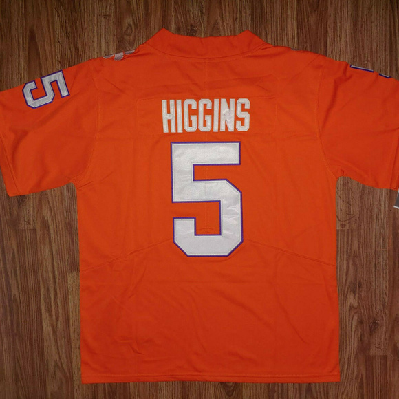 Tee Higgins Clemson Tigers Football Jersey Orange Nwt